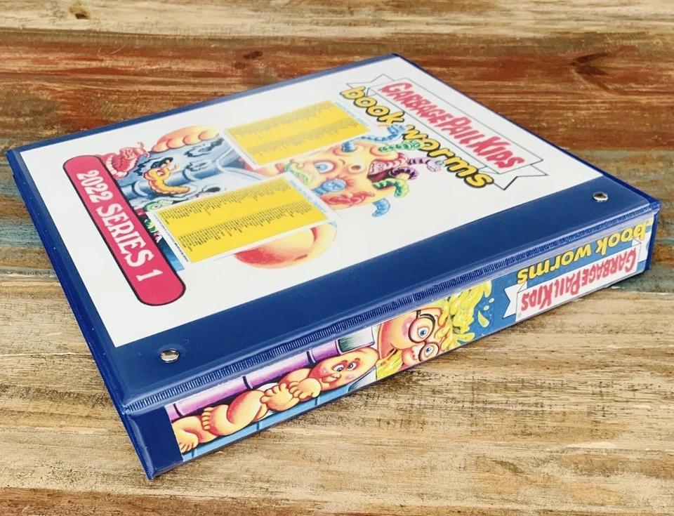 CUBO DE BASURA NIÑOS LOMBRICES DE LIBROS 1 PULGADA RESISTENTE 3 ANILLOS CARPETA DE ALMACENAMIENTO DE TARJETAS SOLAMENTE Foto 2 de 2