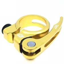 TNT BICYCLES BMX QUICK RELEASE SEAT POST CLAMP - 31.8MM - 1-1/4" GOLD