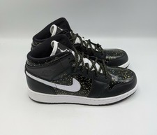 Nike Air Jordan 1 Mid SE Black Glitter GS Size 7y Av5174-001 Speckle for  sale online | eBay