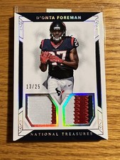 2018 National Treasures Century Materials Holo Silver D'Onta Foreman 13/25