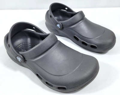 Crocs Bistro Mario Batali Men 4 Women 6 Clogs Sling Back Slip Resistant Gray