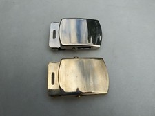 Vintage WW2 Style Solid Brass Belt Buckles - MFG Vanguard N.Y.