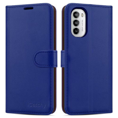 For Motorola Moto G82, G52 Phone Case Leather Wallet Flip Folio Stand View Cover - Picture 2 of 59