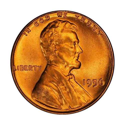 1956 P   Lincoln Wheat Cent - BU