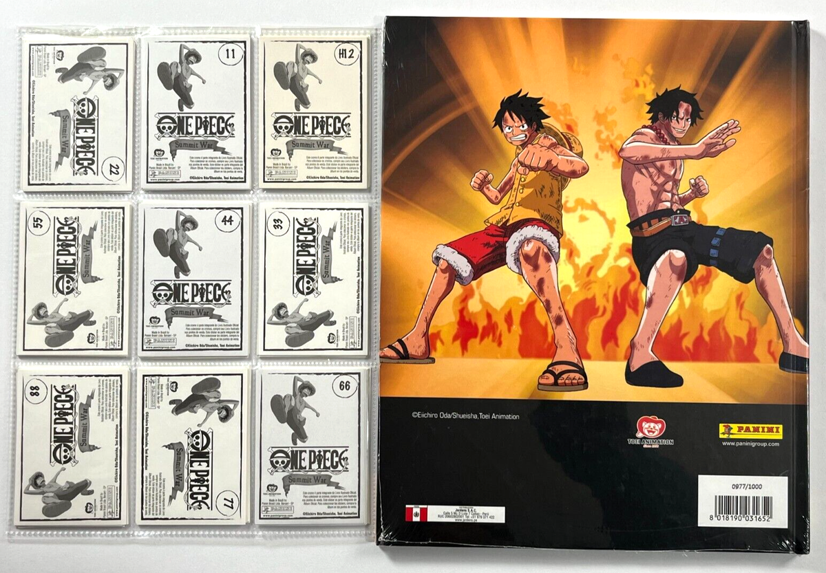 2022 ALBUM ONE PIECE SUMMIT WAR Hard Cover Panini + Full Set 184