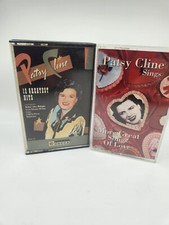 Lot Of 2 Patsy Cline Cassete Tapes More Greqt Songs Of Love, 12 Greatest Hits