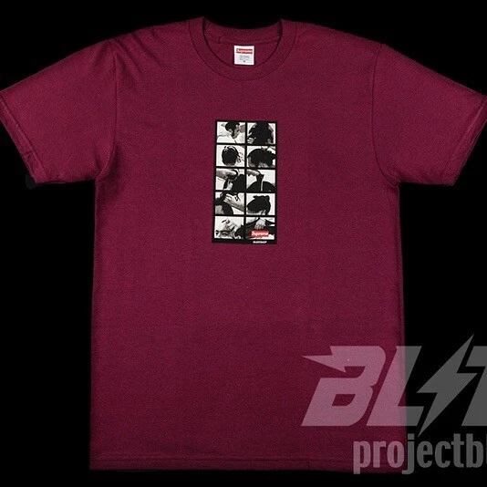 FW16 SUPREME SUMO TEE SHIRT BORDEAUX L LARGE 2016