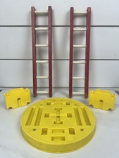 Vintage 1963 Fisher Price Junior Circus Parts Ring Base, Ladders, Connectors