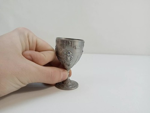 Pila de cuencos de vidrio de recuerdo de metal egipcio con dibujos decorativos coleccionables - Imagen 16 de 19