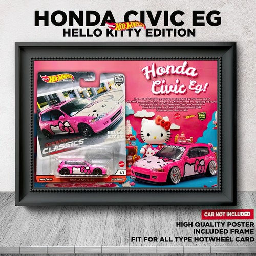 Hot Wheels Collector Poster w/ Frame – Mainline Card Edition Display Wall Art - Picture 46 of 97