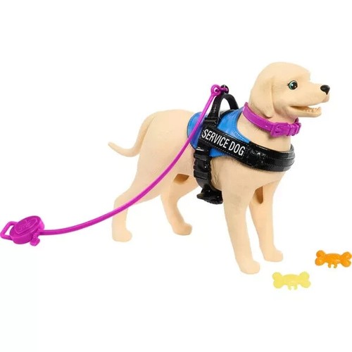 Barbie Morena Muñeca Articulada Silla de Ruedas y Servicio de Laboratorio Perro Juego NUEVO HJY85 - Imagen 3 de 4