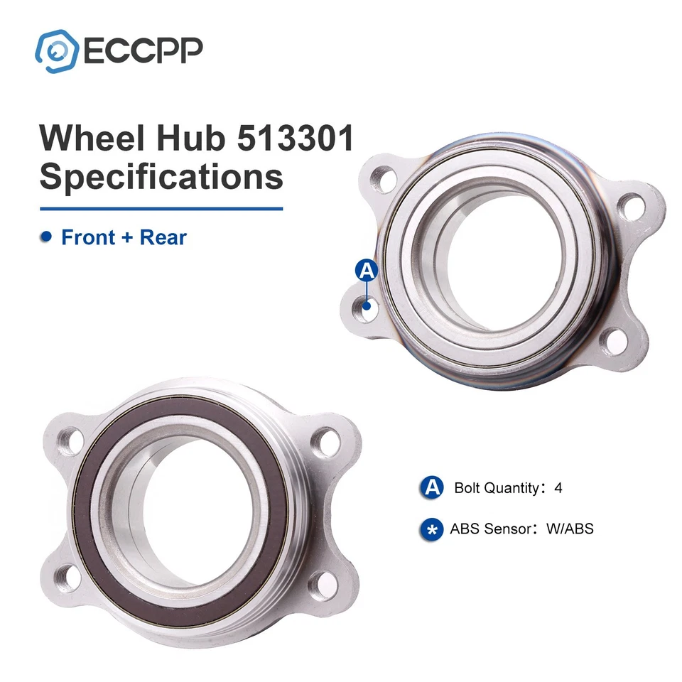 Módulo de cojinete de rueda delantero o trasero de 1 pieza para Audi A4 A5 A6 A7 A8 Quattro Q5 S8 SQ5 Foto 2 de 4