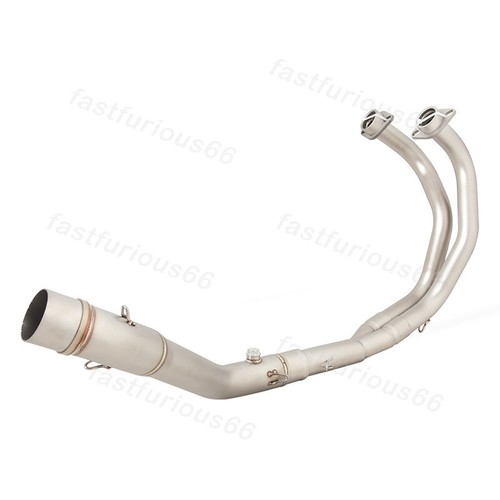 For Yamaha YZF-R3 R25 MT-03 MT-25 2016-2023 Exhaust Header Pipe Steel Link Tube - Picture 4 of 7