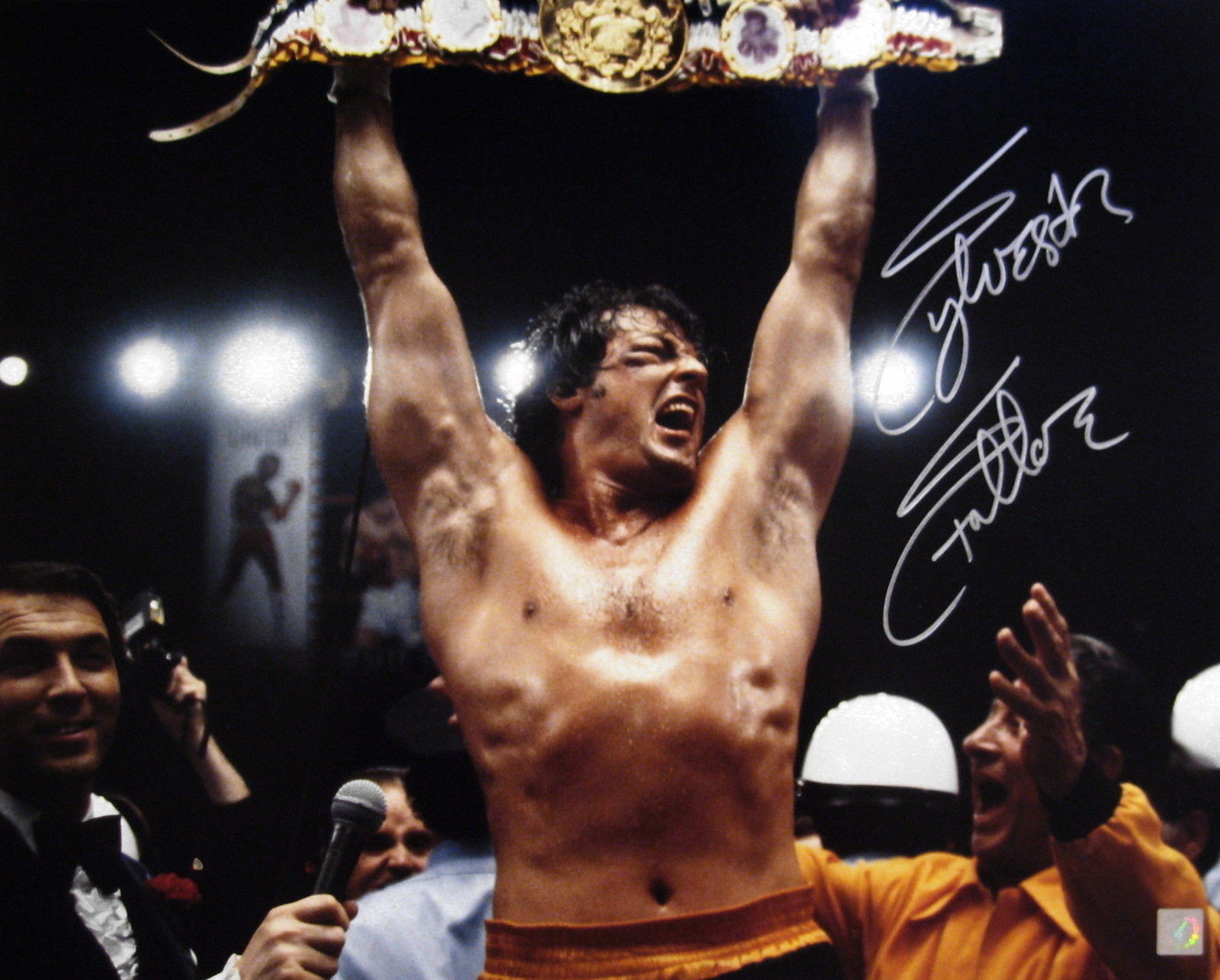 Sylvester Stallone Rocky Balboa Autographed 16x20 Photo YO ADRIAN ! ASI Proof