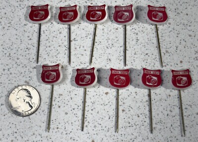 Lot of 10 UNOX Tomato Soep Soup Dutch VTG Stick Pin Badge Pins #49202