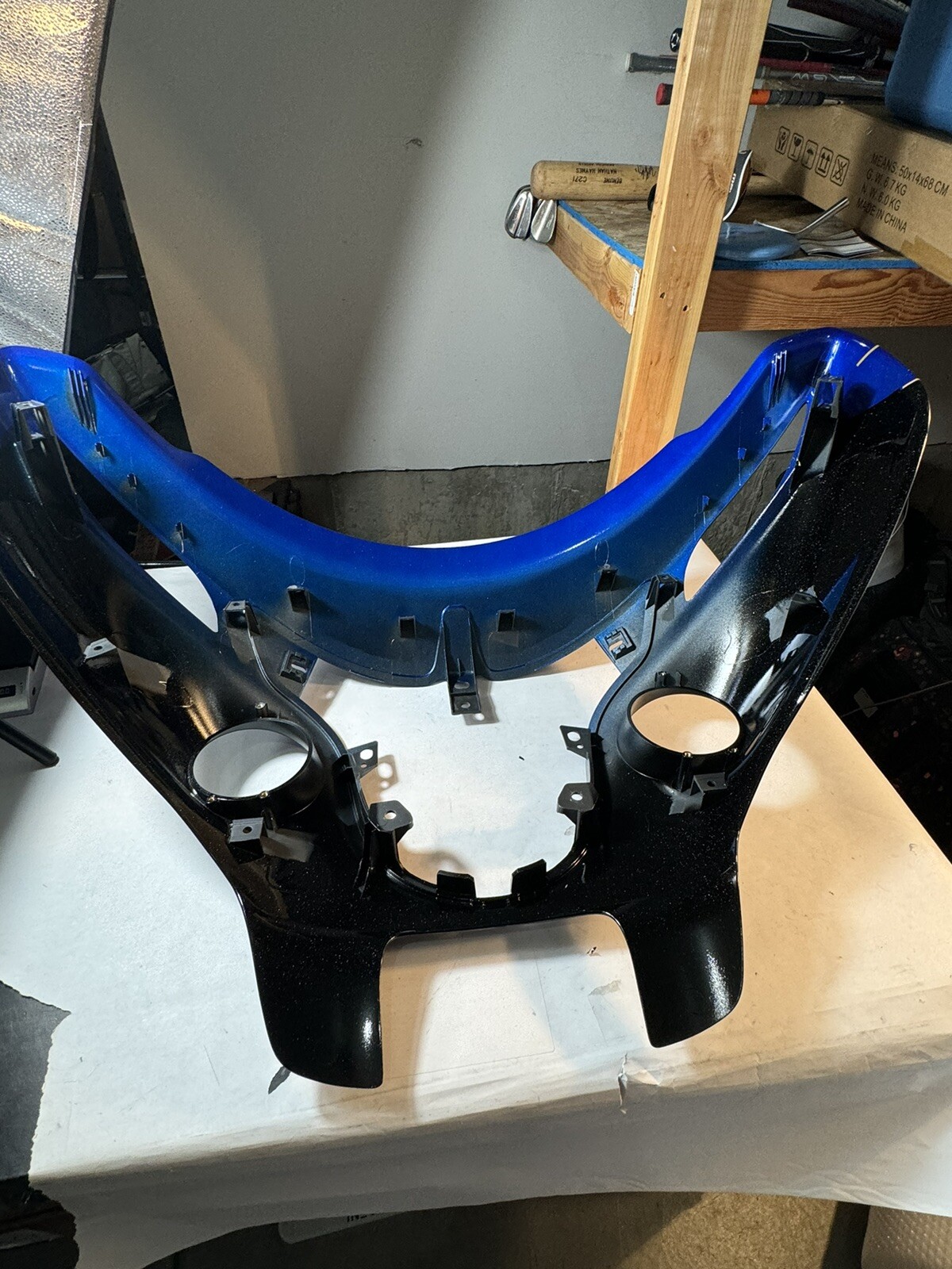 Indian Roadmaster Front Fairing Cover Blue Candy With Black Crystal 5439882-1674