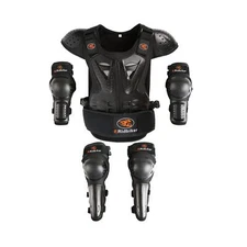 Kids Dirt Bike Gear Chest Protector Motocross Gear Motorcycle Armor Vest Elbo...