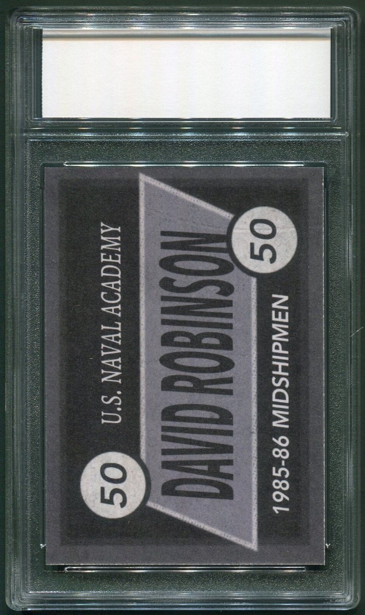 Custom 1985 David Robinson Navy Midshipmen College Basketball Card