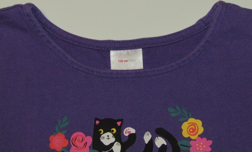 Hanna Andersson Dress Purple Cat & Flowers Sweet Kitten 110 Girls 5 - Picture 4 of 4