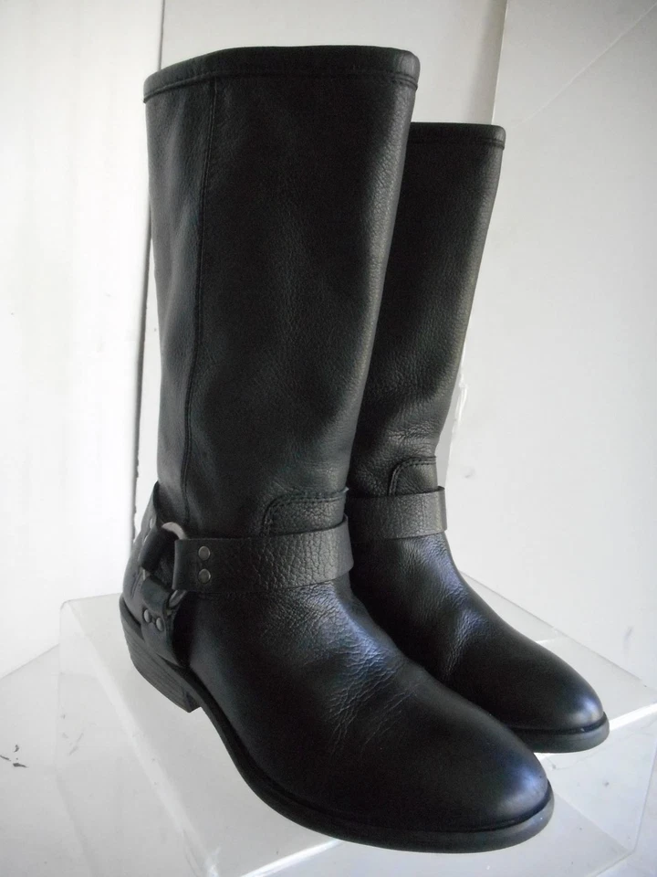 FRYE PHILLIP ARNÉS ALTO Whisky Guijarro Grano Completo Cuero Bota Juventud 5 Niños Foto 3 de 4