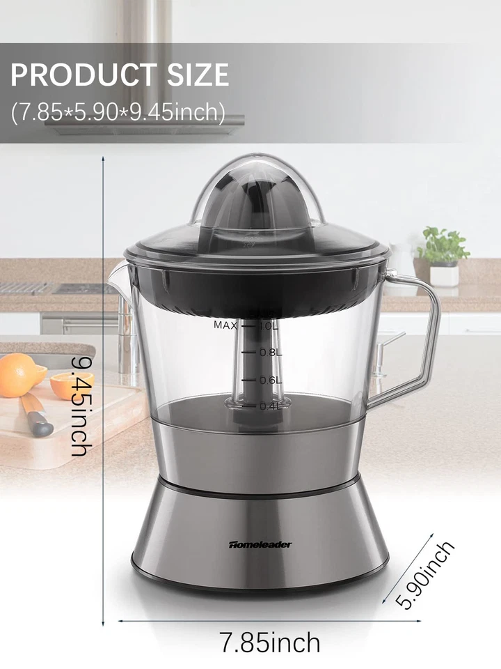 Electric Citrus Juicer Orange Juicer with Pulp Control Filter Lemon Squeezer ... - Image 3 of 4