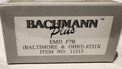 Bachmann Plus HO EMD F7B Diesel Baltimore & Ohio #231X