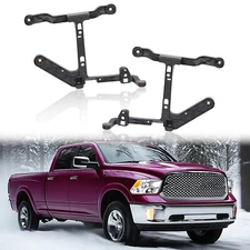 2x Fog Light Bracket Kit Fits For Dodge Ram 1500 2013 2014 2015 2016 2017 2018