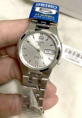 Seiko 5 Automatic 21 Jewels Silver Dial Stainless Steel