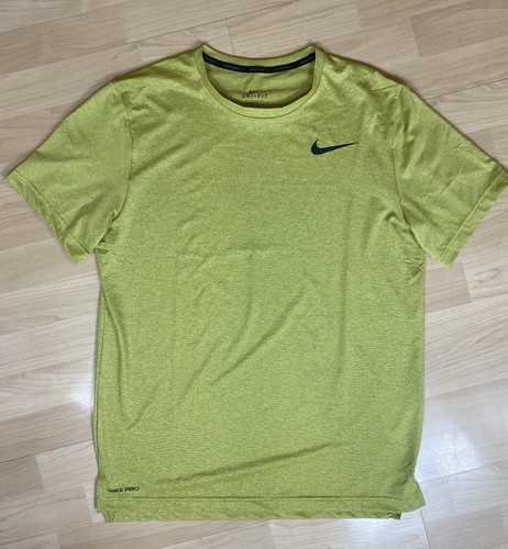 Men's Nike Pro Dry Dri-Fit Standard Fit - M - Neon Green - Excellent