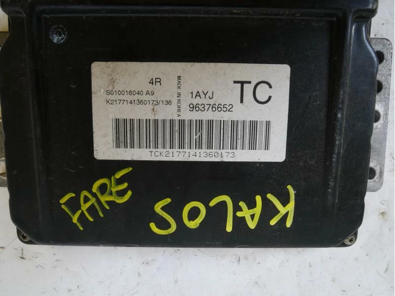 96376652 CENTRALINA MOTORE ECU DAEWOO KALOS (KLAS) 1.2B 8V 72CV MAN 5M (2002>200 - Immagine 3 di 3