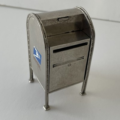 Vtg Godinger Silver Art Co. Stamp Roll Dispenser Post Office Box Licensed USPS