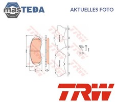 GDB3469 SET BRAKE PADS BRAKE PADS FRONT TRW NEW OE QUALITY