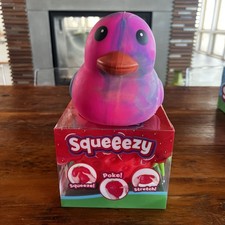 Sunny Days Strawberry Jumbo Tie Dye Squishy Duck Squeezy Squeeezy Bundle NWT