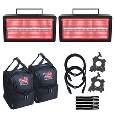 Chauvet DJ Shocker Panel FX IP Blinder Wash Strobe Effect Lights 2-Pack w Bags