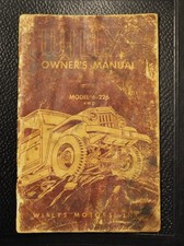 Vtg 1954 Willys Jeep Model 6-226 Owners Manual 4wd Truck Pickup Body Oem
