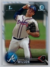 2016 Bowman Draft #BDC-111 Bryse Wilson Chrome Refractor Atlanta Braves
