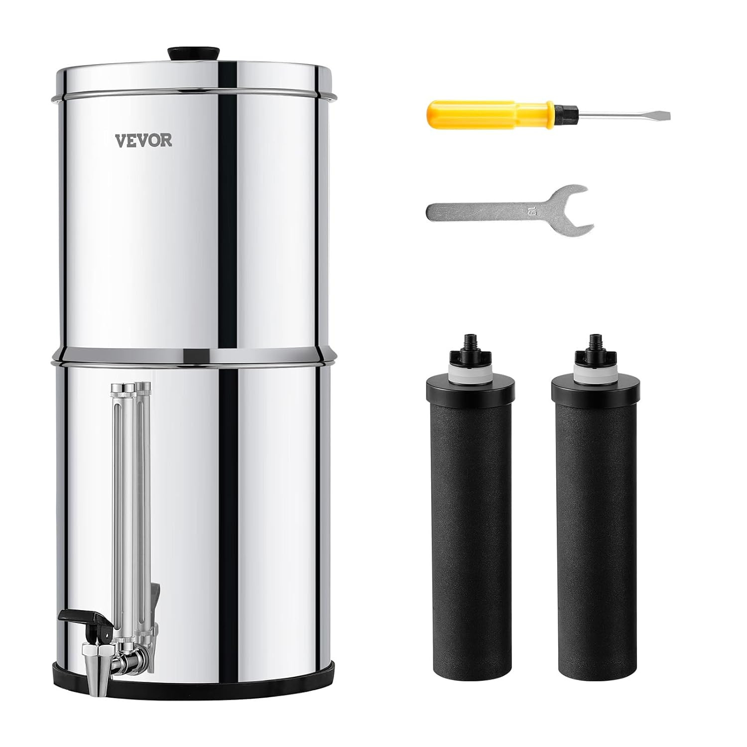 Sistema Filtraggio Acqua a Gravità Acciaio Inox - Acqua Pura in Casa - 1