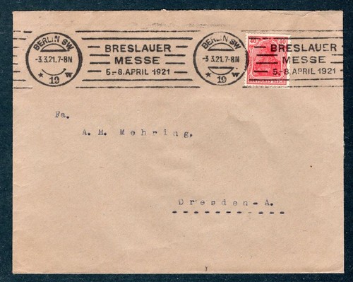 DR-Germany 1921 WROCLAW MESSE (EA4067)