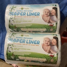 Naturally Natures Bamboo Disposable Diaper Liners 4 pack of 100, 400 Total