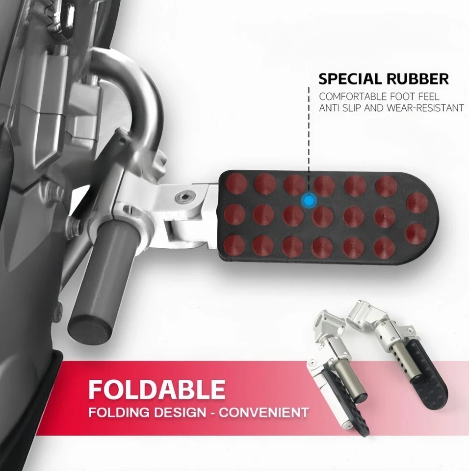 Para BMW K1600GT K1600GTL estriberas de carretera pedal reposapiés de doble riel 2010-2016 Foto 4 de 4