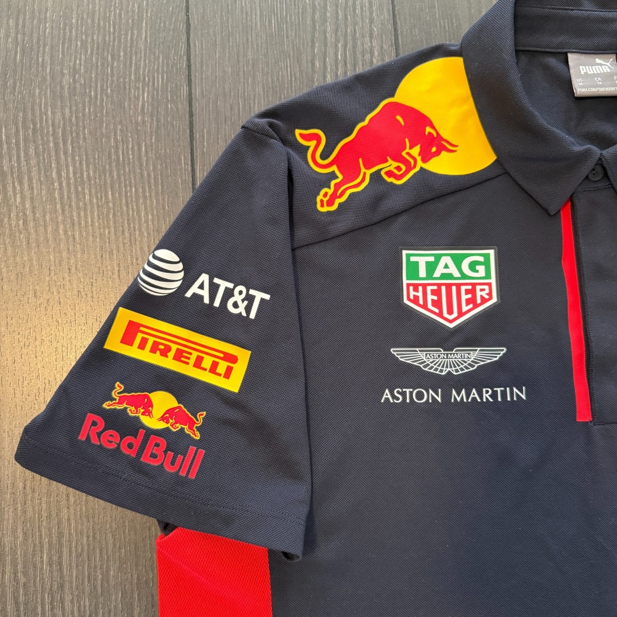 Puma Red Bull Racing F1 Polo Shirt Aston Martin Mobile 1 Honda