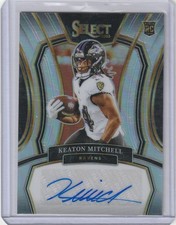 Keaton Mitchell 2023 Panini Select Holo Prizm Rc Auto (159/399)