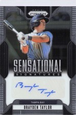 Brayden Taylor 2025 Panini Prizm #SS-BT Sensational Signatures Auto