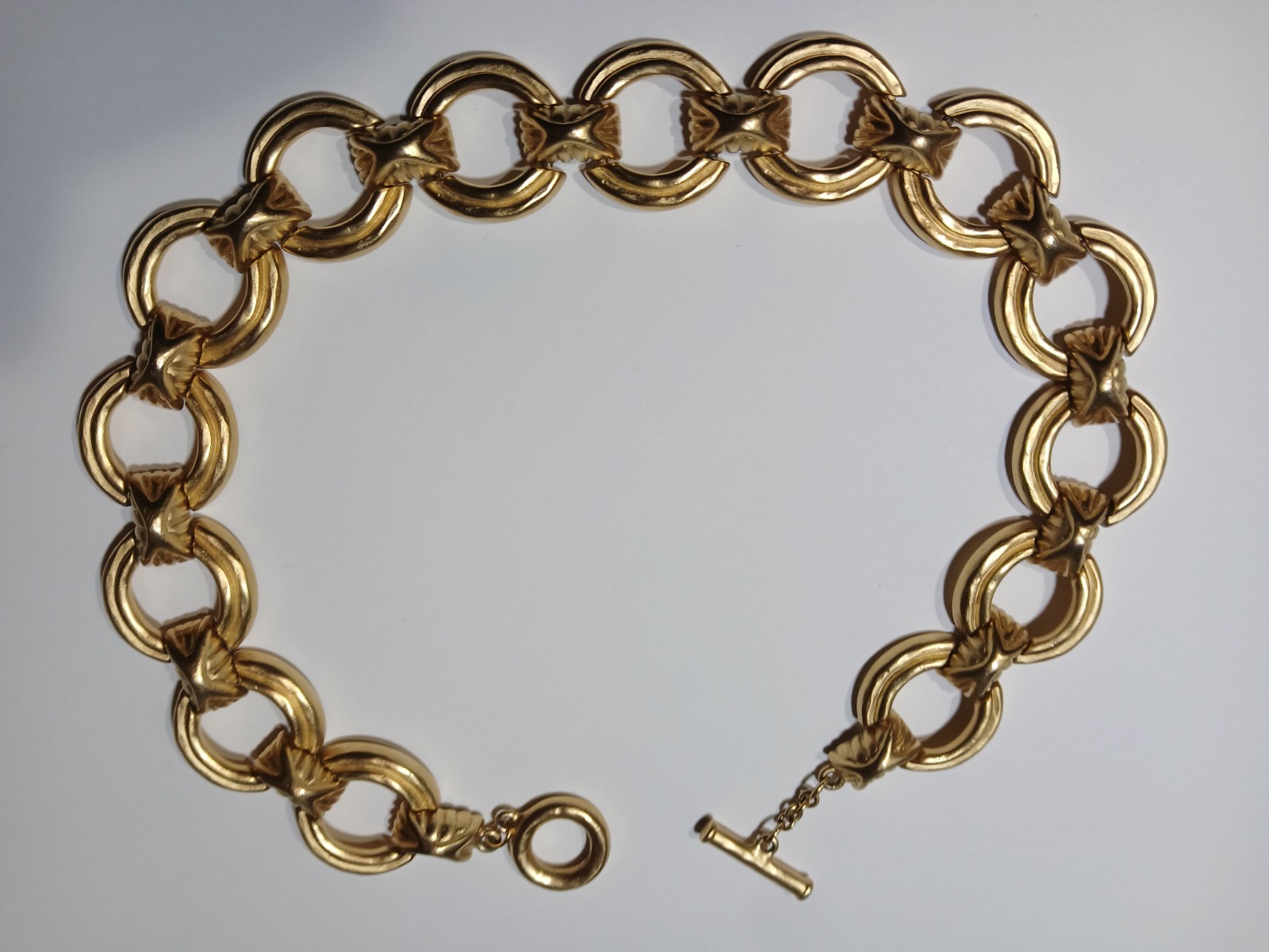 Givenchy Chunky Heavy Interlocking Circle Link Go… - image 2