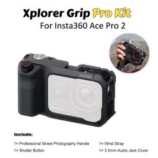 Xplorer Grip Pro Kit Battery Handle Street Photography for Insta360 Ace Pro 2