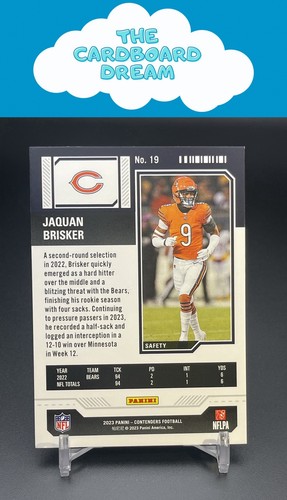 Jaquan Brisker 2023 Panini Contenders Game Ticket Bronze #19 Chicago Bears - Bild 2 von 2