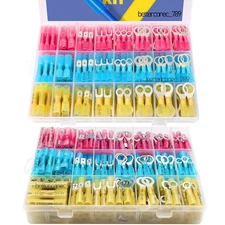 320/120pcs Heat Shrink Butt Wire Connectors Waterproof Crimp Splice Terminal Kit