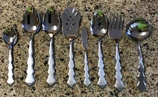 Oneida Valerie   8 piece Serving Hostess Set   Distinction Deluxe Stainless