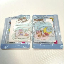 Disney Mickey Mouse Acrylic Stand Set of 2, Daiso, Opened, with Seal, Used