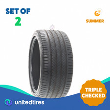 Set Of 2 Used 27535r20 Continental Ecocontact 6q Mo 102y - 632 Set Of 2 Used 27535r20 Continental Ecocontact 6q Mo 102y - 632